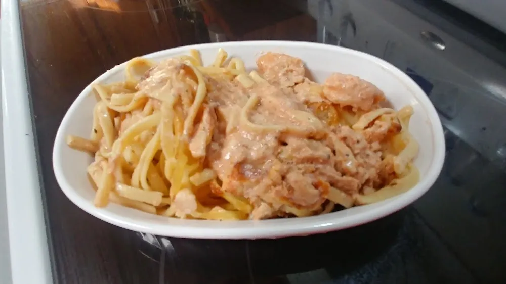 Baked Seafood Linguine
