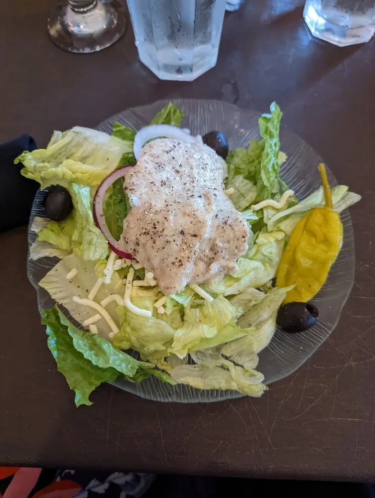 Side Salad with Homemade Creamy Italian Dressing